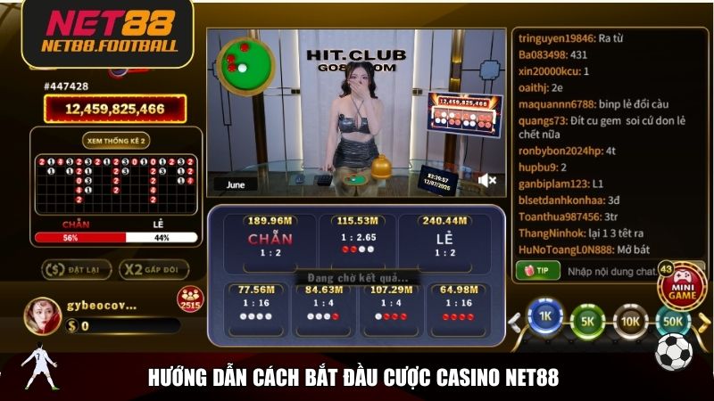 Hướng dẫn cách bắt đầu cược Casino NET88