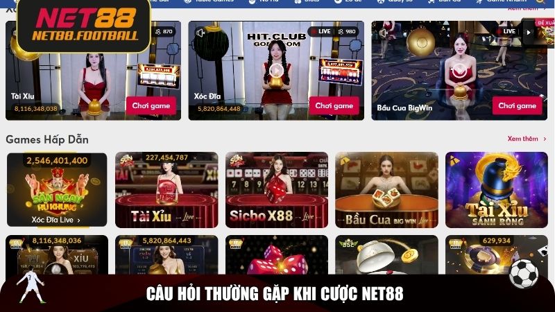 Câu hỏi thường gặp khi cược NET88