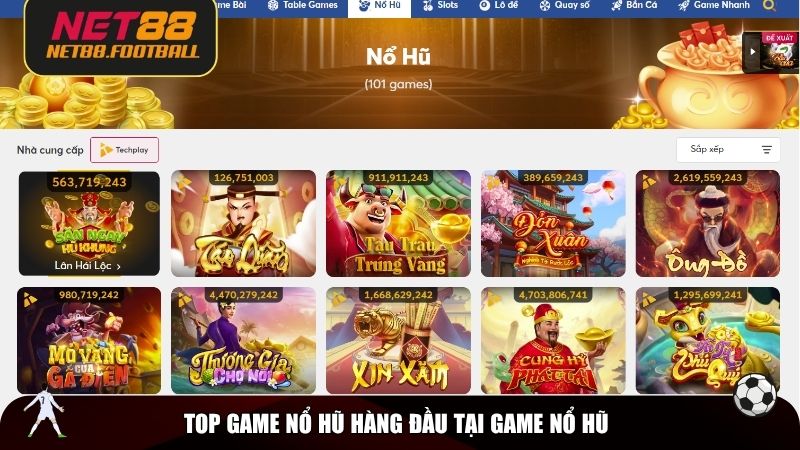 Top game nổ hũ hàng đầu tại game nổ hũ